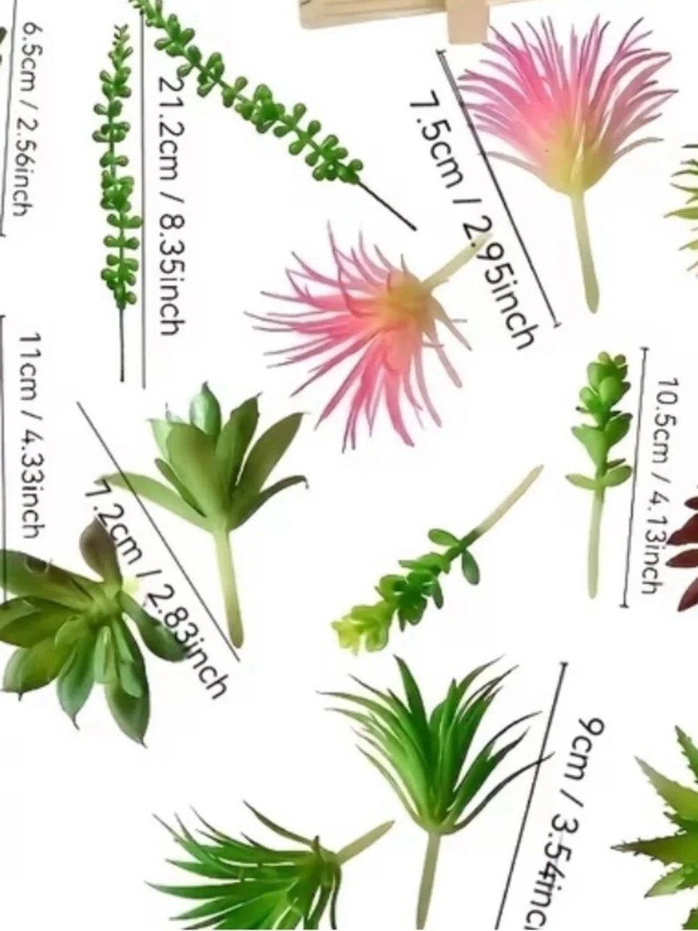 Mixed Green and Pink Faux Succulent Wall Panel - Decorative Home Accent